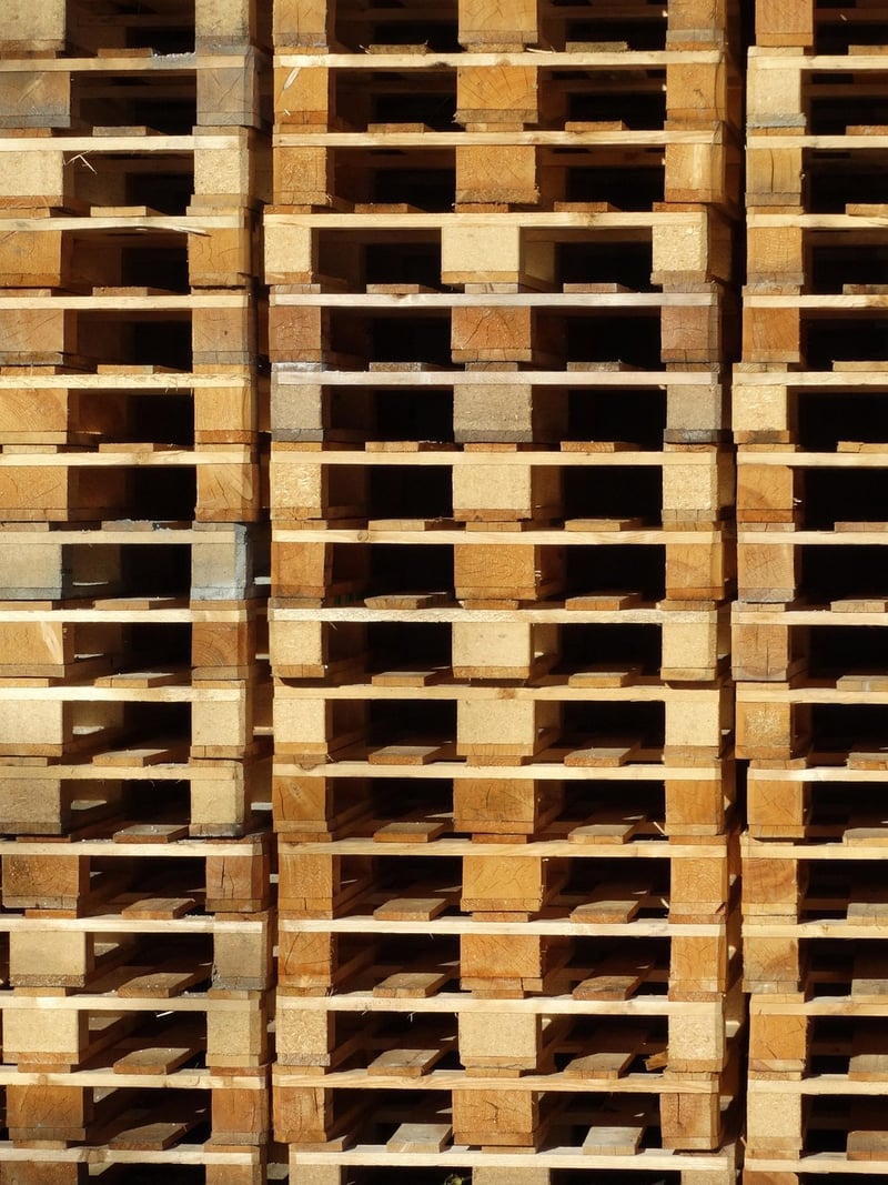 Upcycled wooden pallets